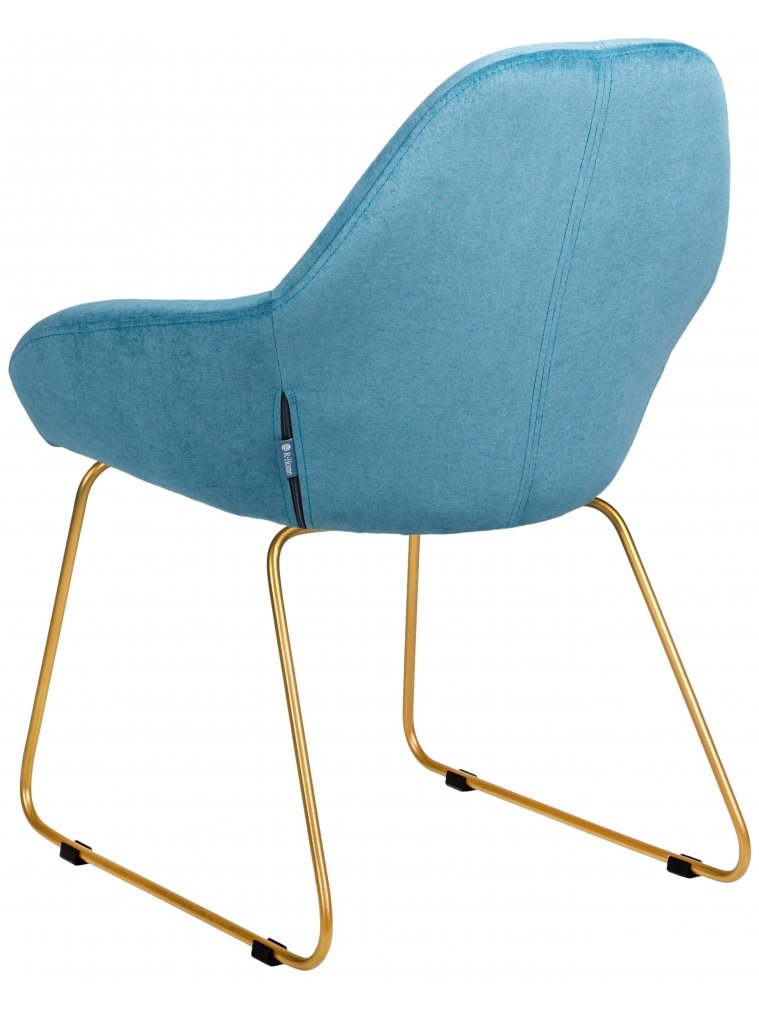 Кресло Kent Линк блю / золотое
