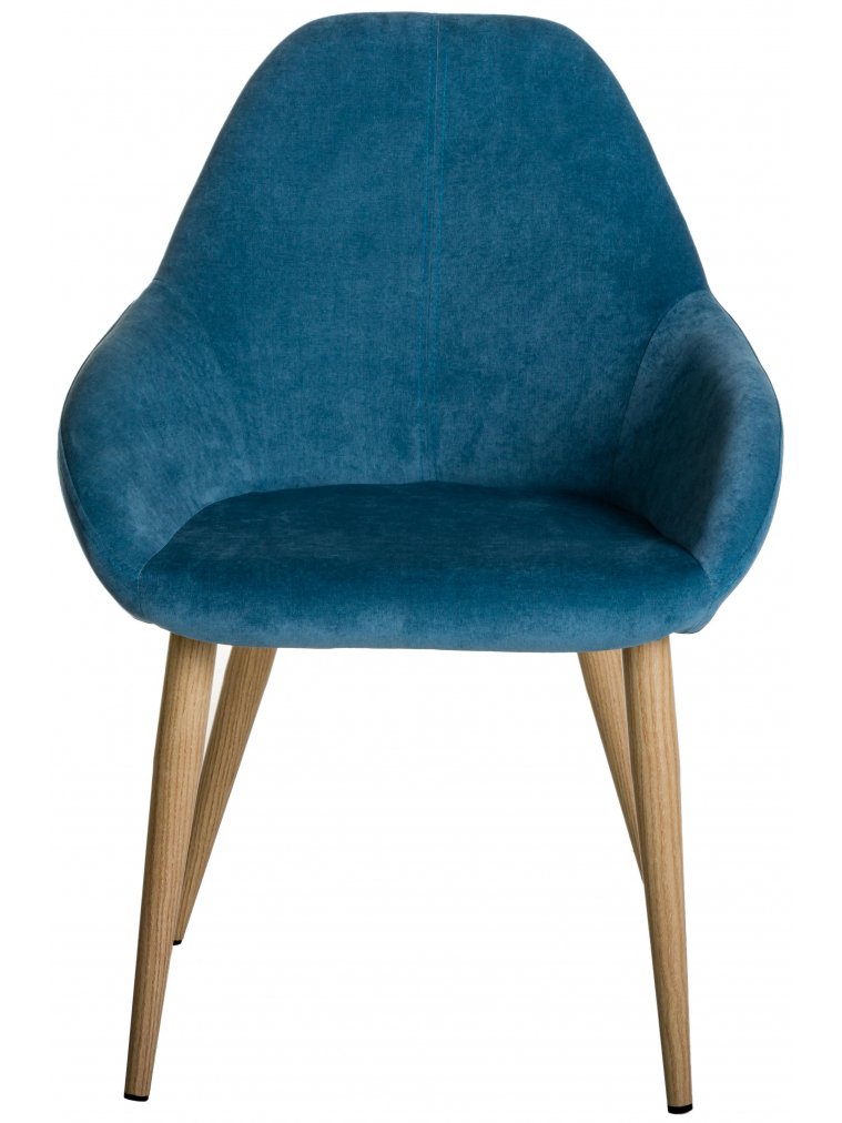 Кресло Kent блю / натуральный дуб