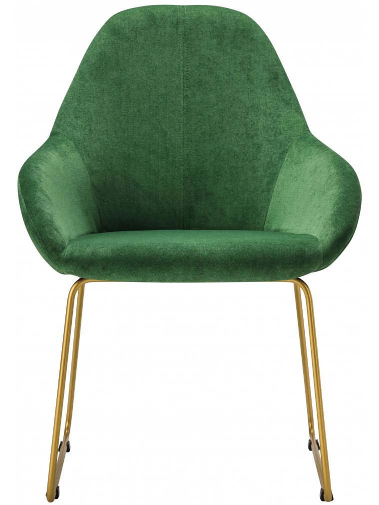 Кресло Kent Линк грин / золотое