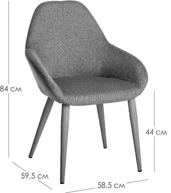 Кресло Kent изумрудный / натуральный дуб