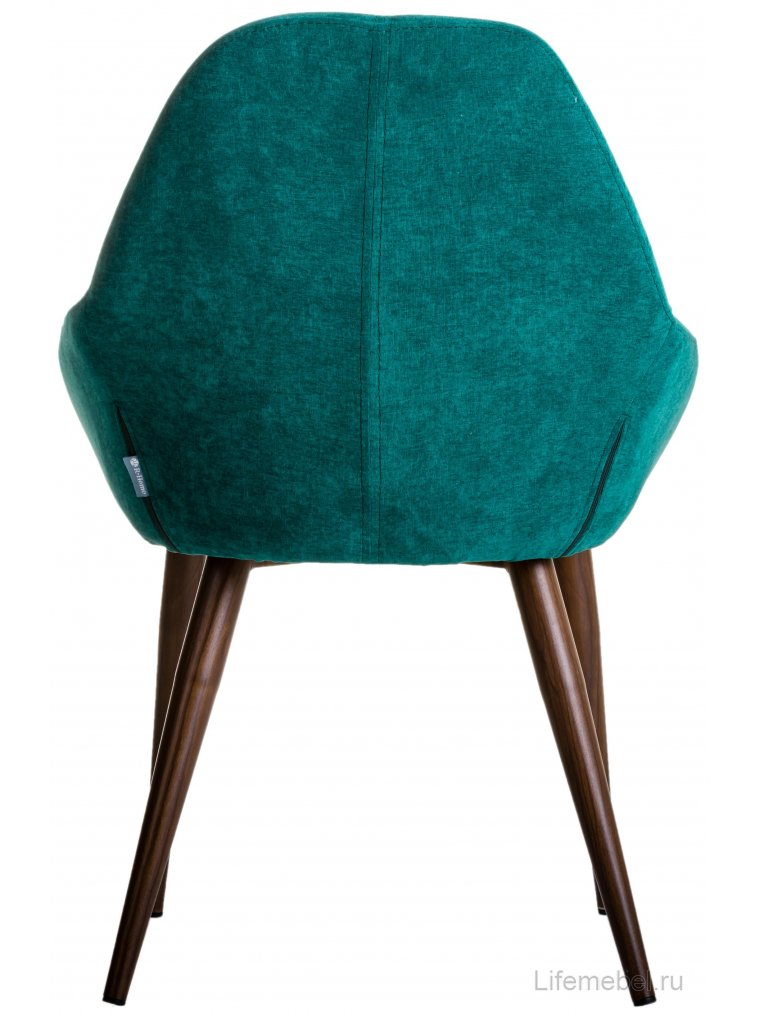 Кресло Kent изумрудный / тёмный орех