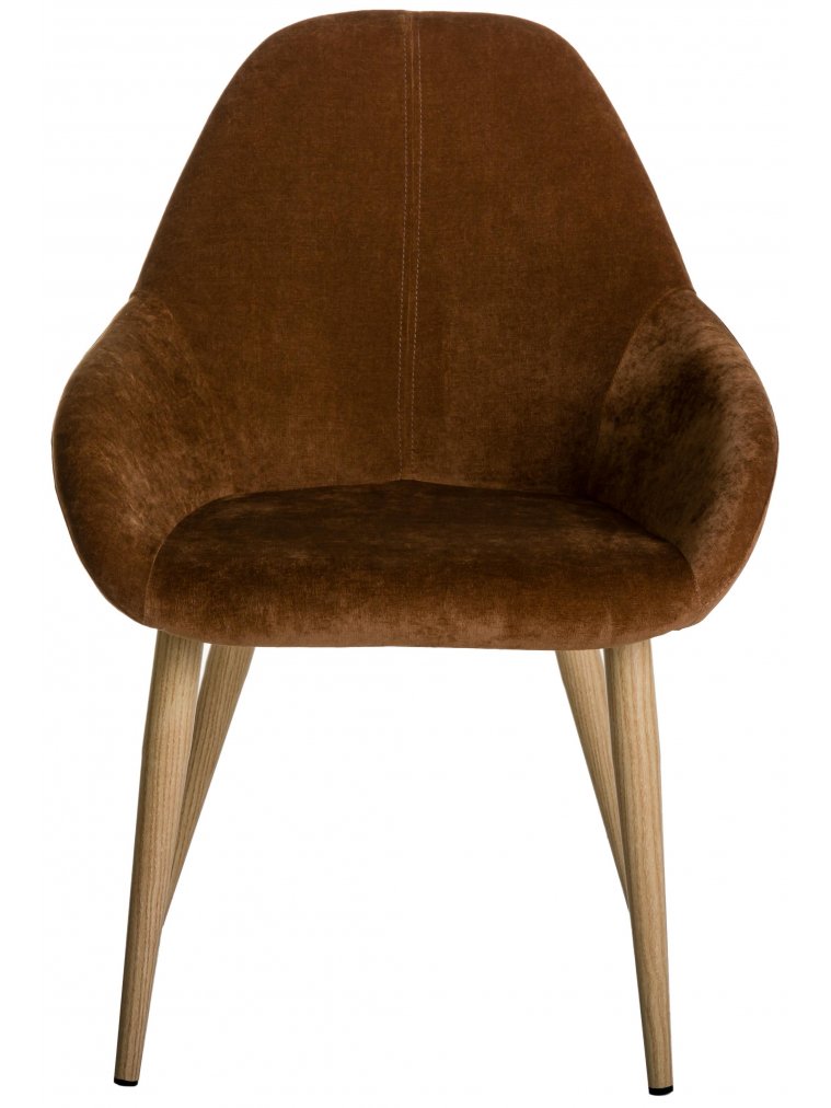 Кресло Kent коричневое / натуральный дуб