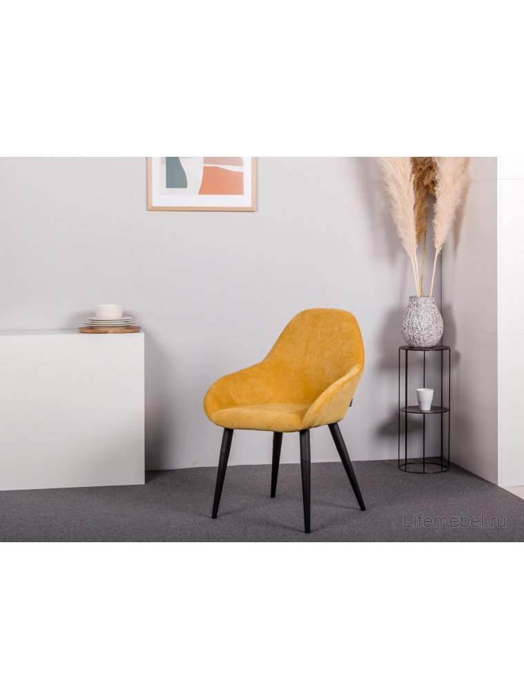 Кресло Kent жёлтое / чёрное