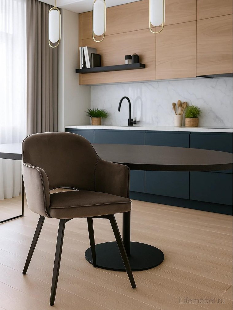 Кресло Хторшо Раунд коричневое