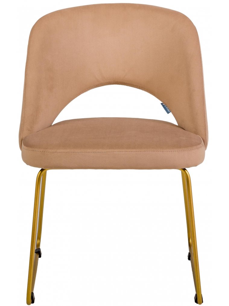 Кресло Lars Линк бежевое / золотое