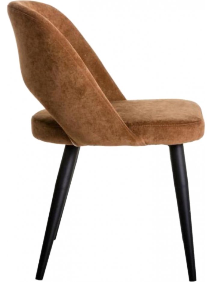 Кресло Lars коричневое / чёрное