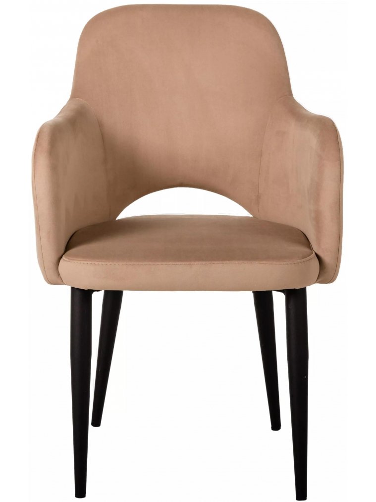 Кресло Ledger Эко бежевое / чёрное