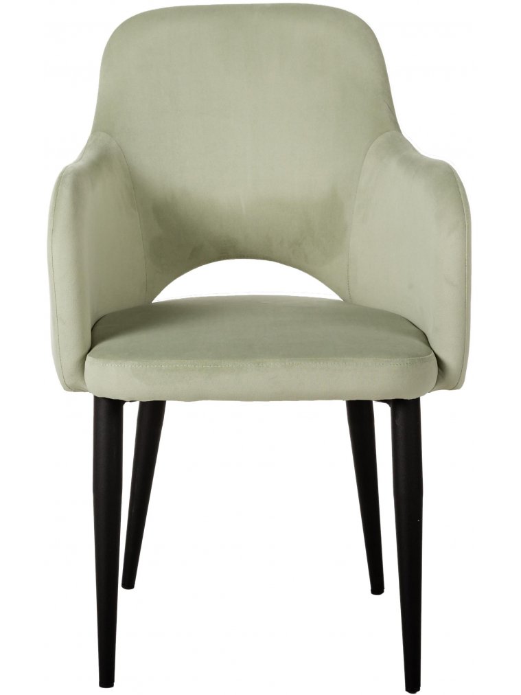 Кресло Ledger Эко фисташковое / чёрное