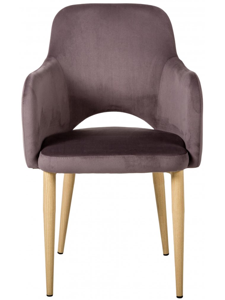 Кресло Ledger Эко коричневое / натуральный дуб