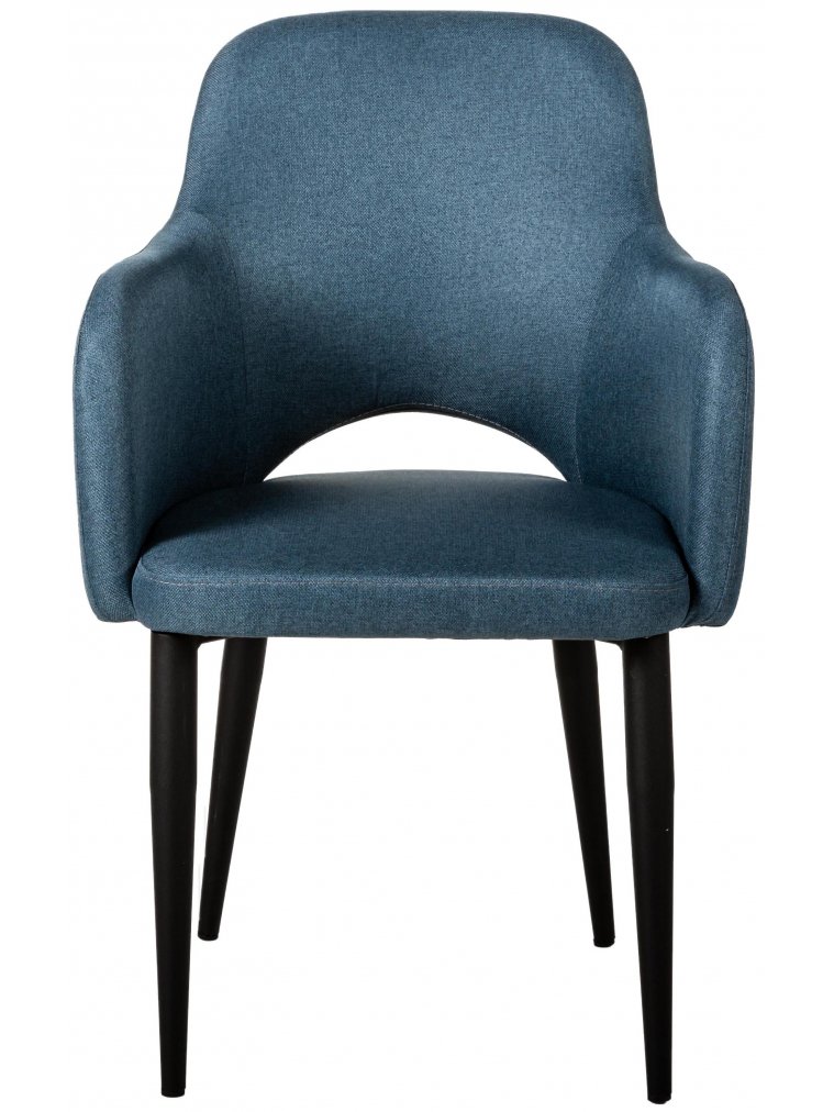 Кресло Ledger Эко синее / чёрное