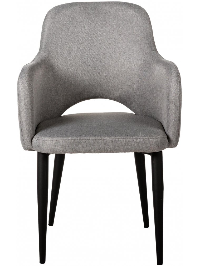 Кресло Ledger Эко светло-серое / чёрное