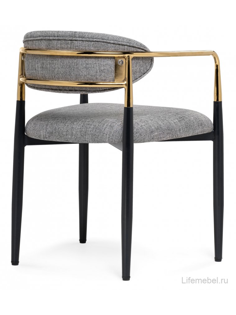 Кресло Lord gray / black / gold