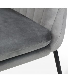 Стул-кресло Sheffilton SHT-AMS2-1 угольно-серый / черный муар