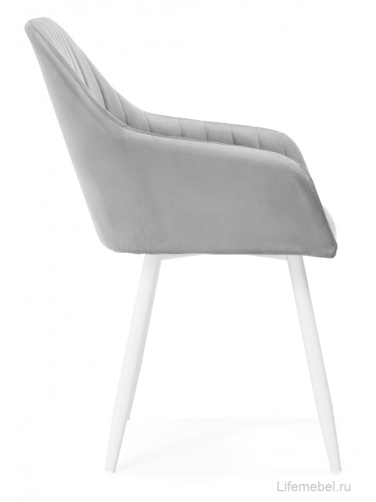 Кресло Слэм крутящееся светло-серое / белое