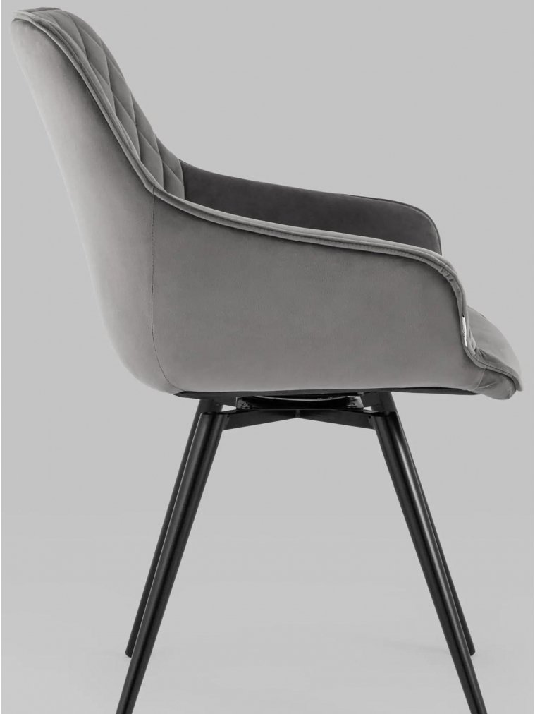 Кресло поворотное Слим темно-серое