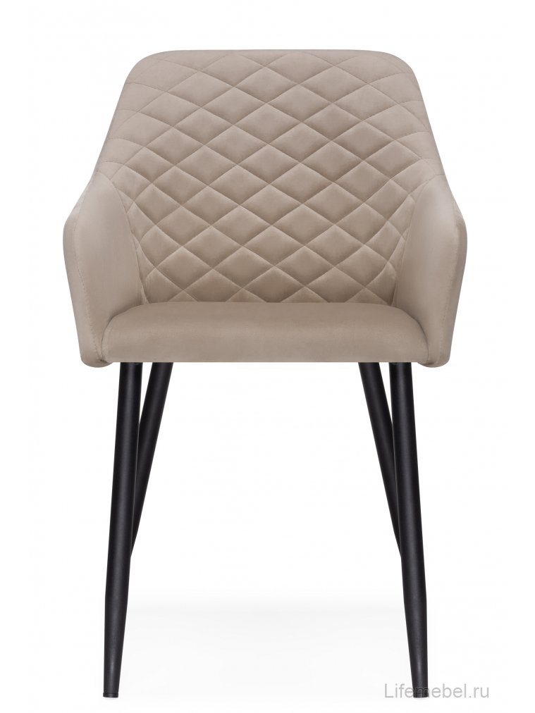 Кресло Стив черный / бежевый