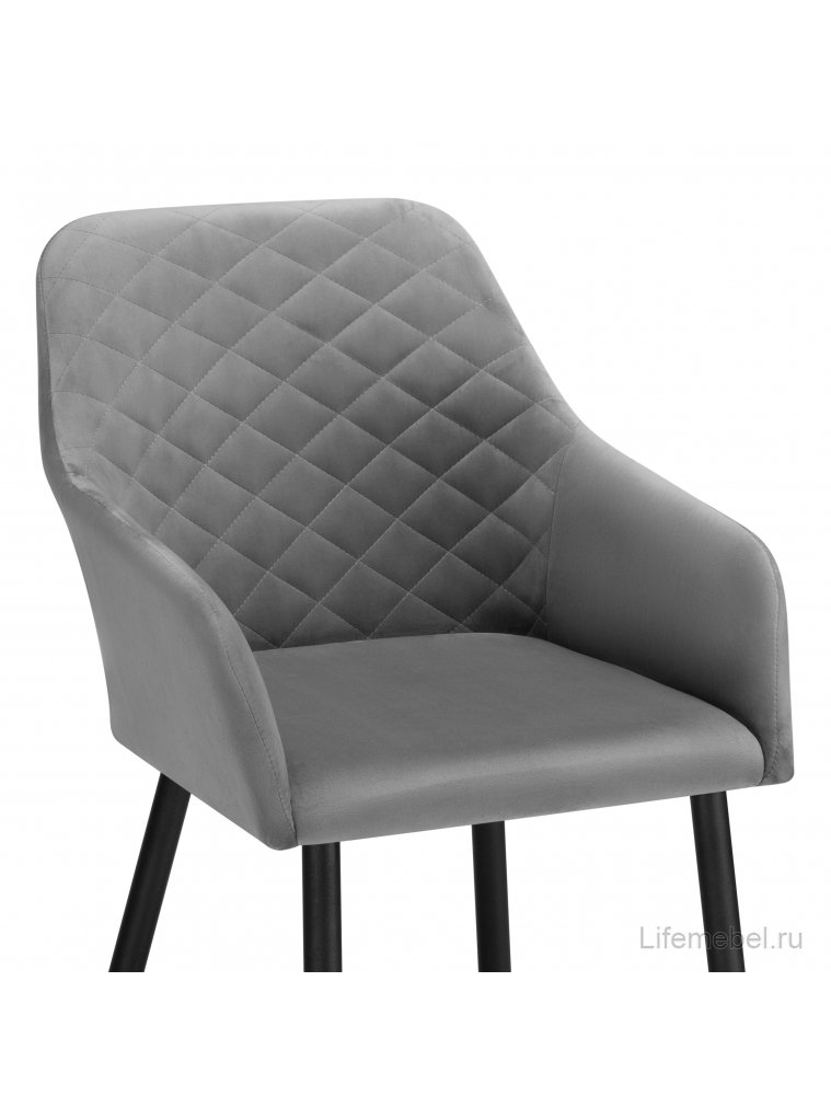 Кресло Стив темно-серый / черный