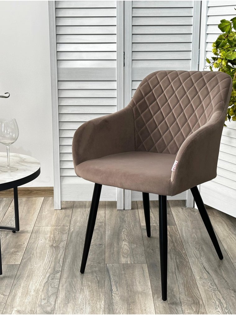 Кресло Brandy велюр 505-5 тауп / черный