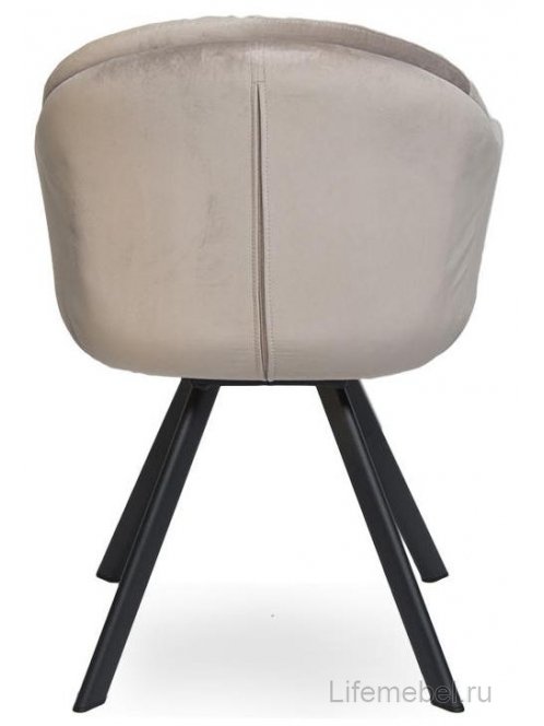 Кресло D4 бархат light smoky vic 6 / black