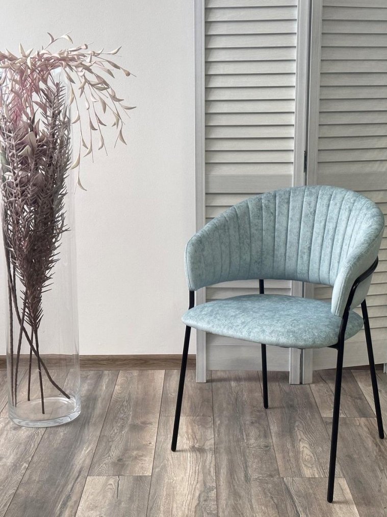 Кресло Гемма велюр rain 7 breeze / черный