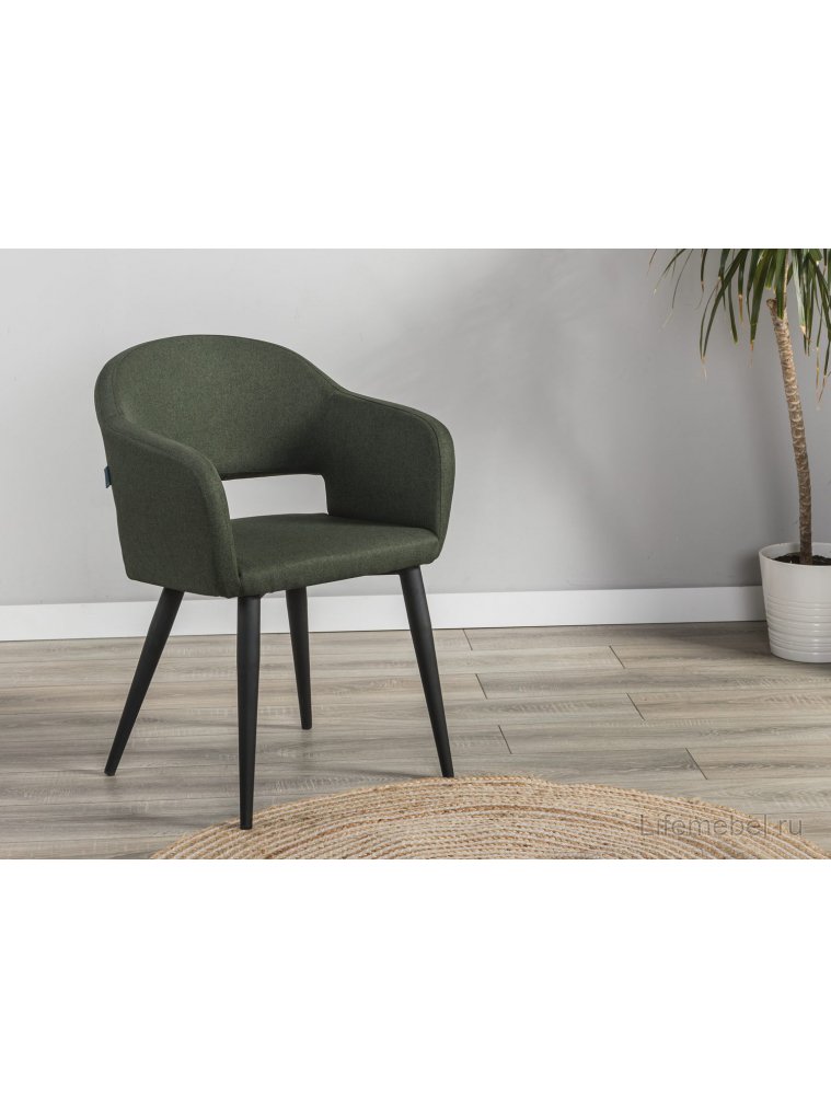 Кресло Oscar тёмно-зеленый / черный