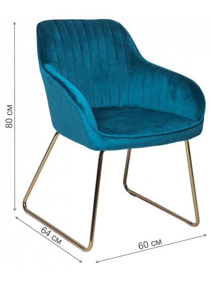Кресло WX-6 бархат emerald 8167-64 / golden