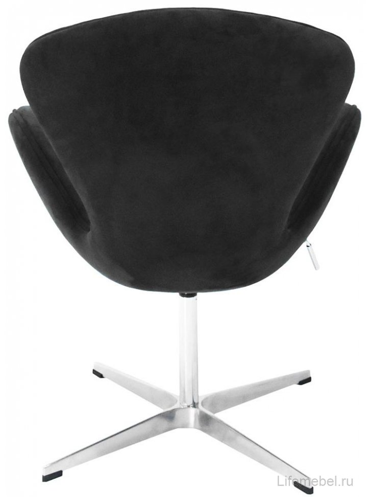 Кресло Swan Chair искусственная замша графит