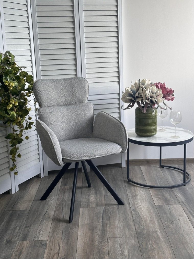 Металлический стул LONG Светло-серый