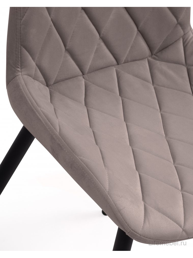 Стул на металлокаркасе Баодин Б/К латте / черный