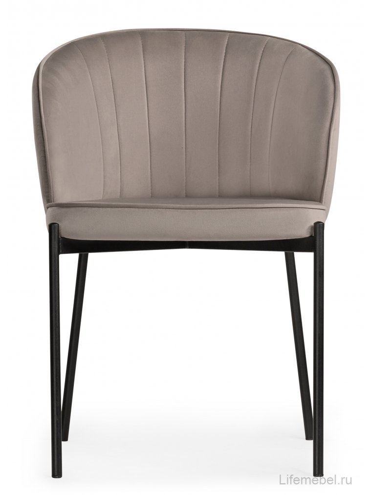 Стул на металлокаркасе Нейл дымчатый / черный