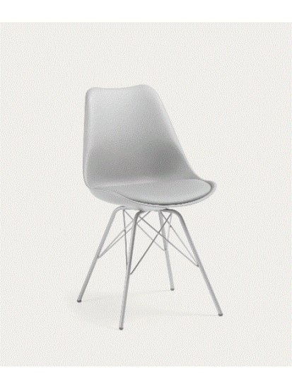 Стул на металлокаркасе Lars светло-серый