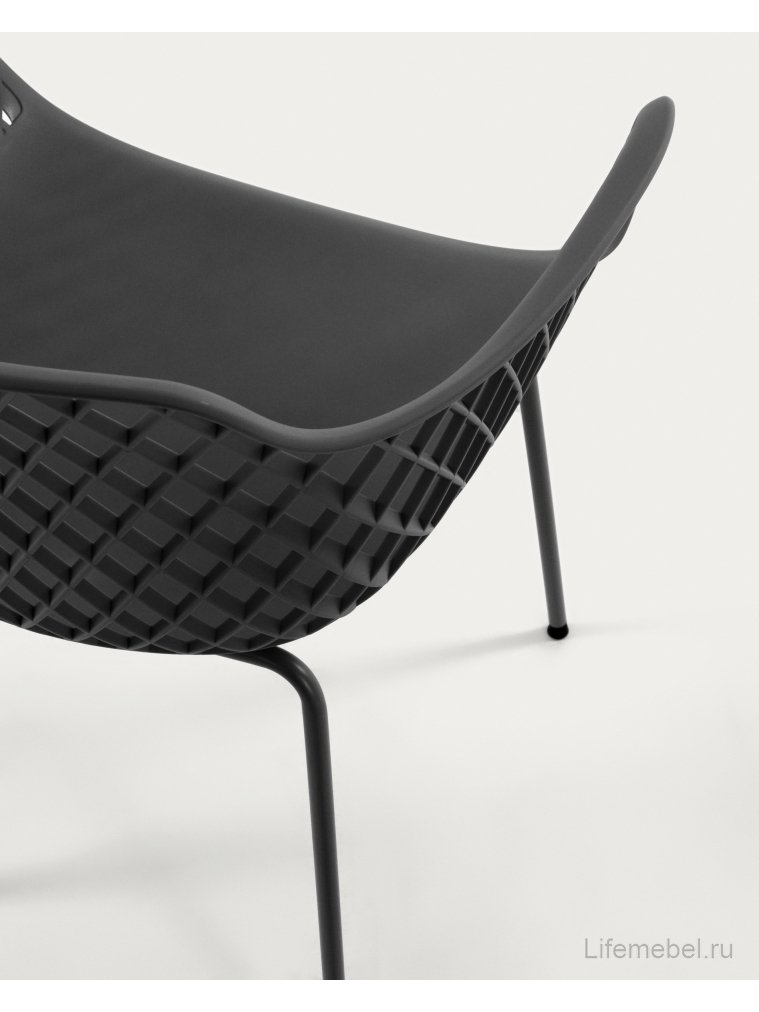 Стул на металлокаркасе Quinn серый