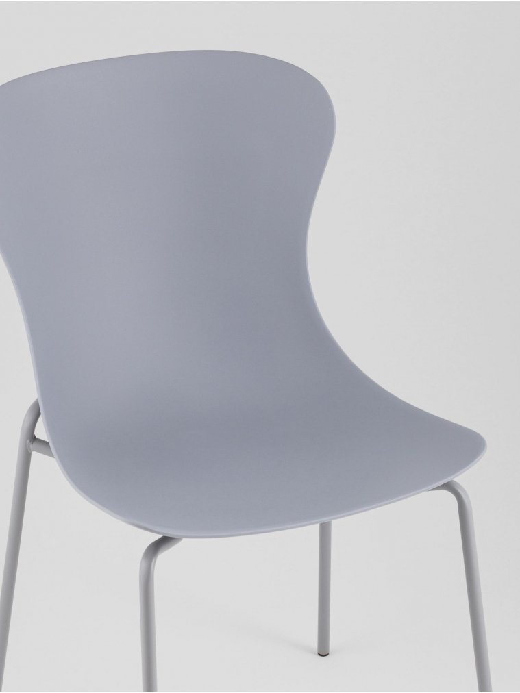 Стул на металлокаркасе Элиша серый