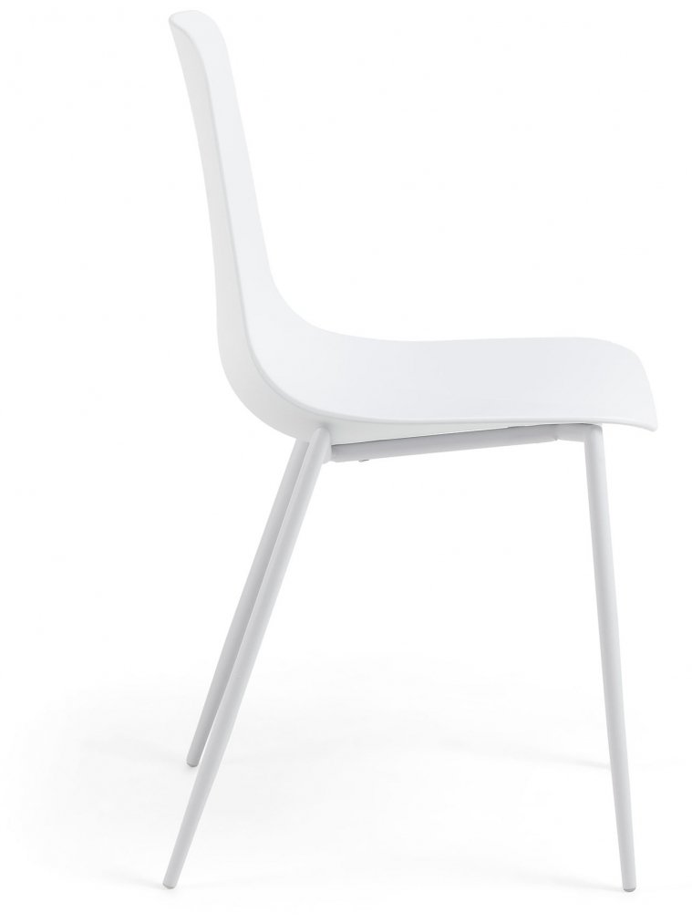 Стул на металлокаркасе Wassu белый