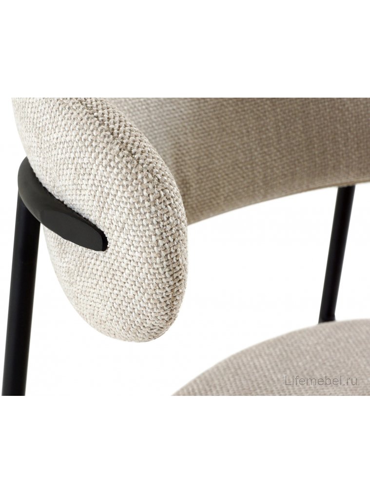 Стул на металлокаркасе Aria серый / черный