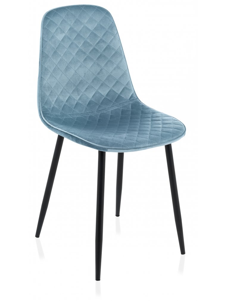 Стул на металлокаркасе Capri голубой