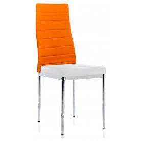 Стул DC2-001 оранжевый / белый