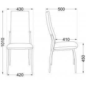 Стул на металлокаркасе Denver