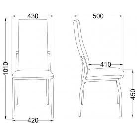 Стул на металлокаркасе Denver