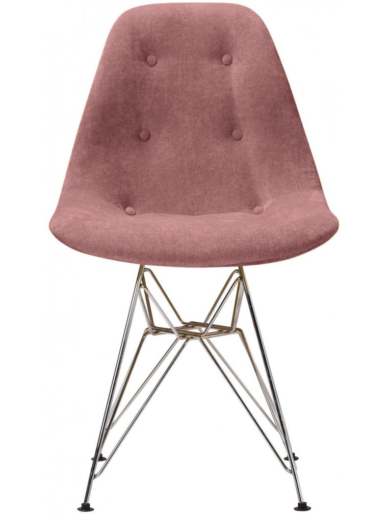 Стул на металлокаркасе Eames cacao milk / CR