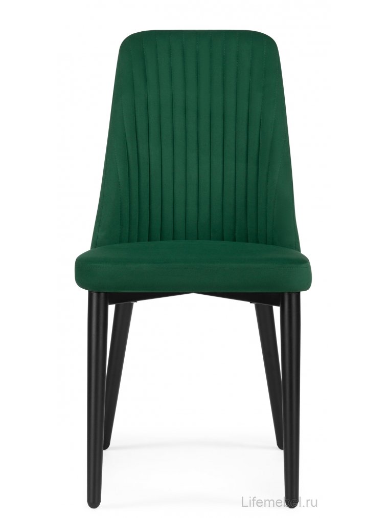 Стул на металлокаркасе Фена R зеленый / черный