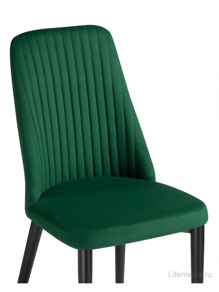 Стул на металлокаркасе Фена R зеленый / черный