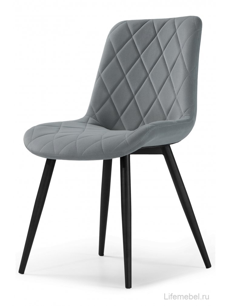 Стул на металлокаркасе Fox gray / black