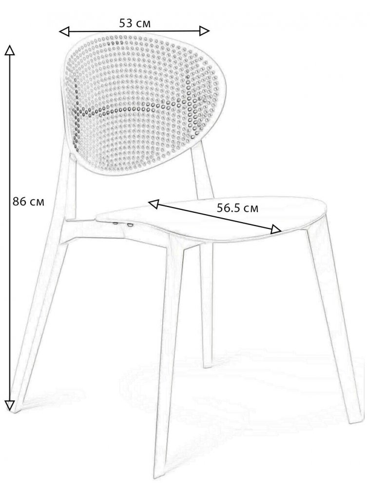 Стул на металлокаркасе Gianni green