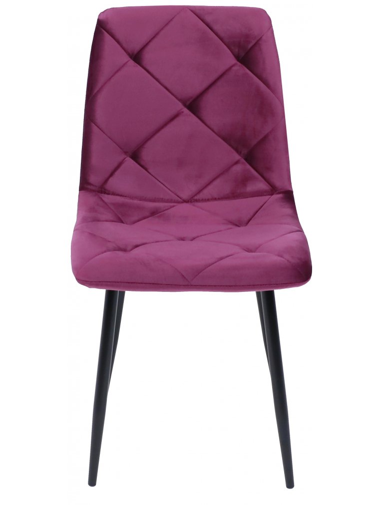 Стул на металлокаркасе Gill ежевичный / черный