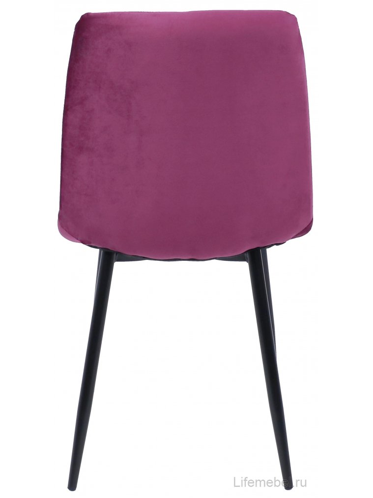 Стул на металлокаркасе Gill ежевичный / черный