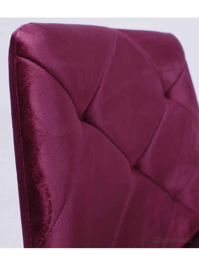 Стул на металлокаркасе Gill ежевичный / черный