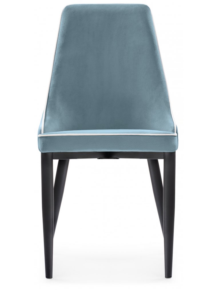 Стул на металлокаркасе Kora 1 light blue / white / black