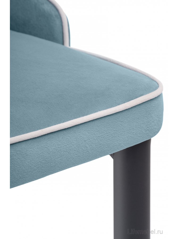 Стул на металлокаркасе Kora 1 light blue / white / black