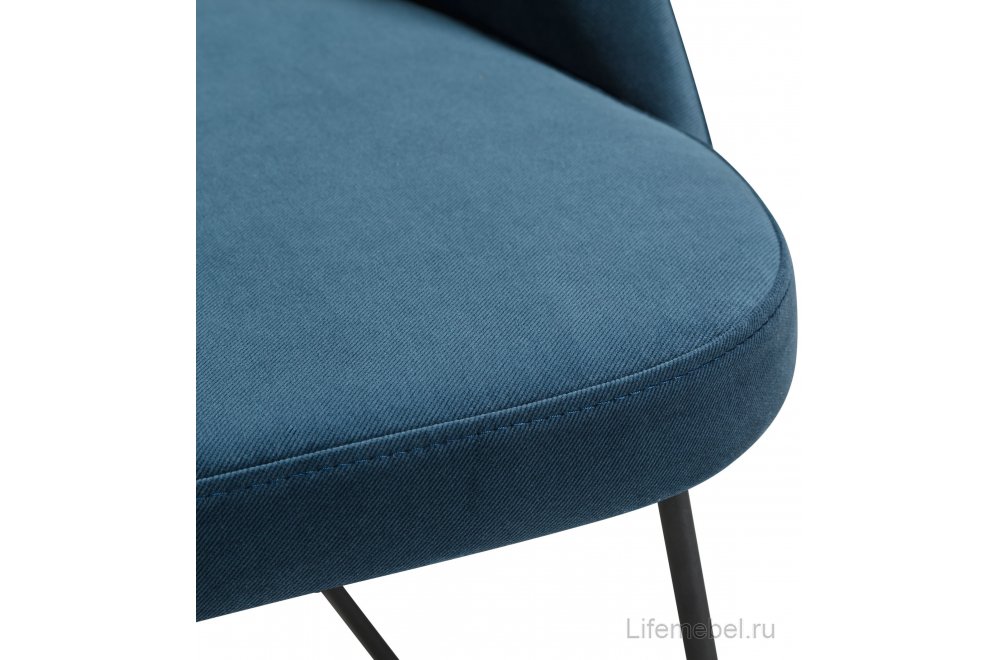 Стул на металлокаркасе Lars Diag blue / линк
